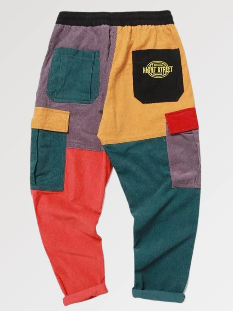 Mens Multicolored Pants 'Natori' - Image 5