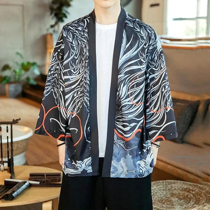 Mens Oversize Kimono Jacket 'Gifu' - Image 3