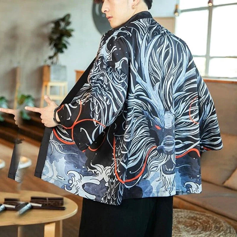 Mens Oversize Kimono Jacket 'Gifu' - Image 4