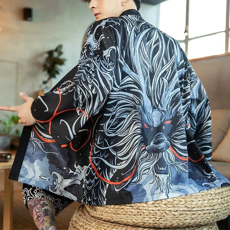 Mens Oversize Kimono Jacket 'Gifu' - Image 5