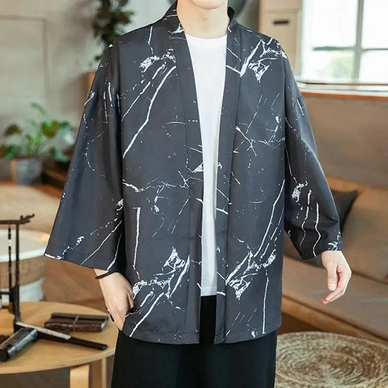 Mens Streetwear Kimono Jacket 'Himeji' - Image 3