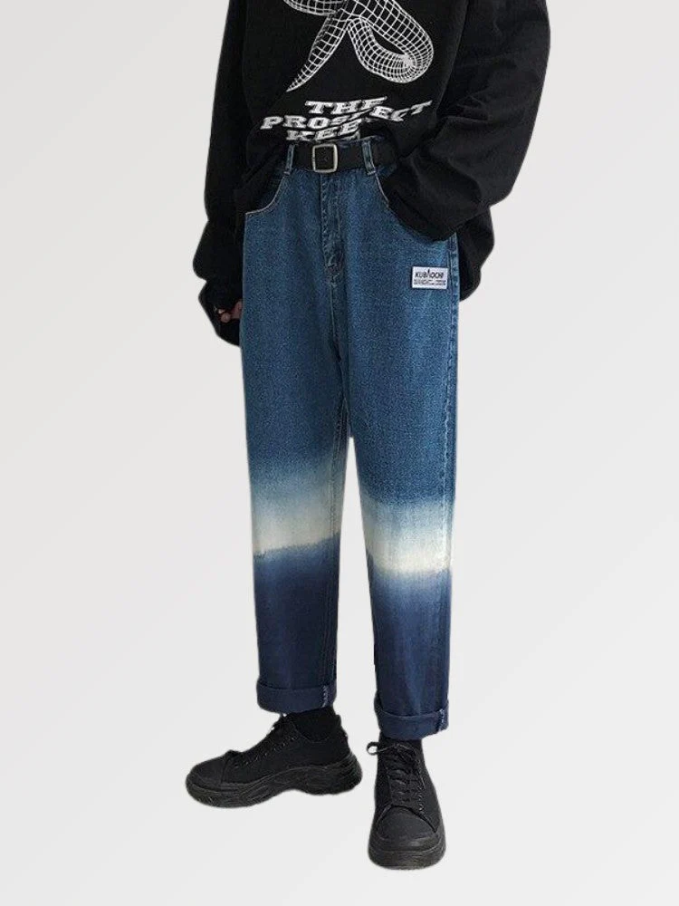 Mens Tie and Dye Jeans 'Suzaka' - Image 2