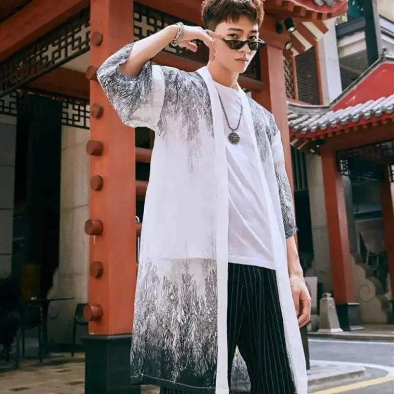 Mens Transparent Kimono Jacket 'Enhypen' - Image 3