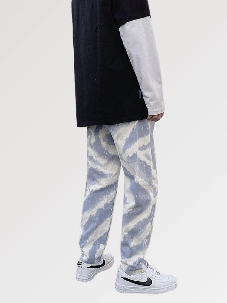 Mens Washed Style Jeans 'Isahaya' - Image 3