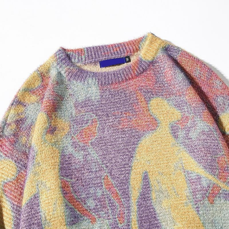 Multicolor Japanese Sweater 'Tashoku' - Image 3