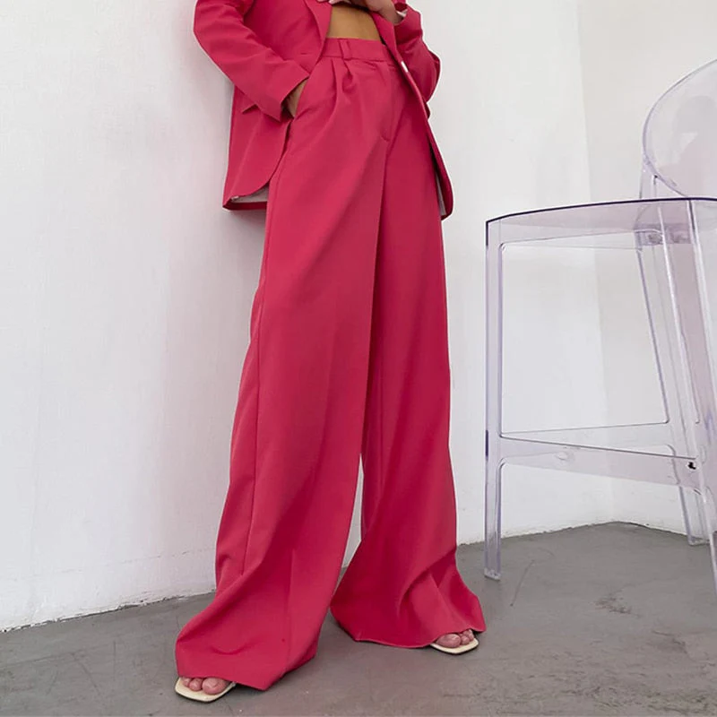 Multicolored Wide Leg Pants for Women 'Funabashi' - Image 4