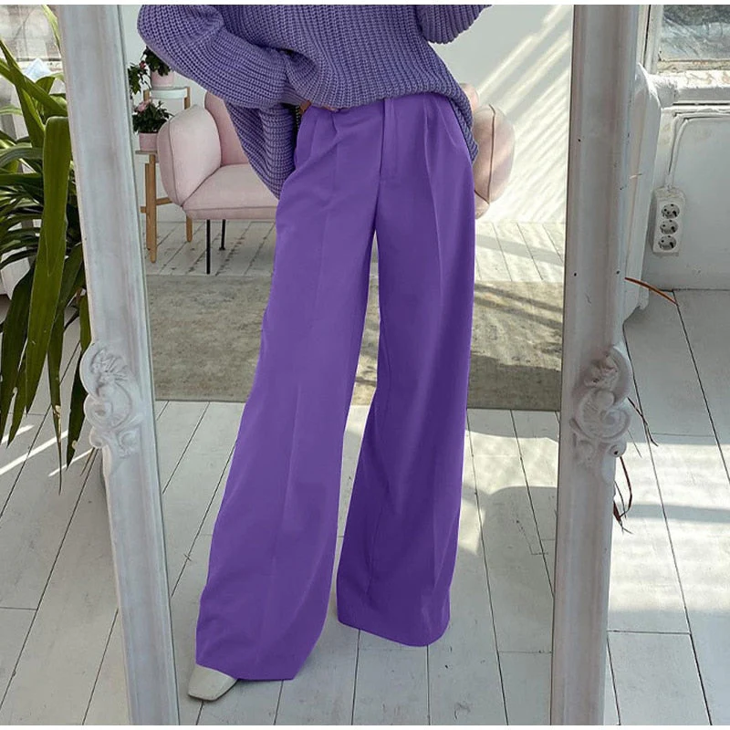 Multicolored Wide Leg Pants for Women 'Funabashi' - Image 6
