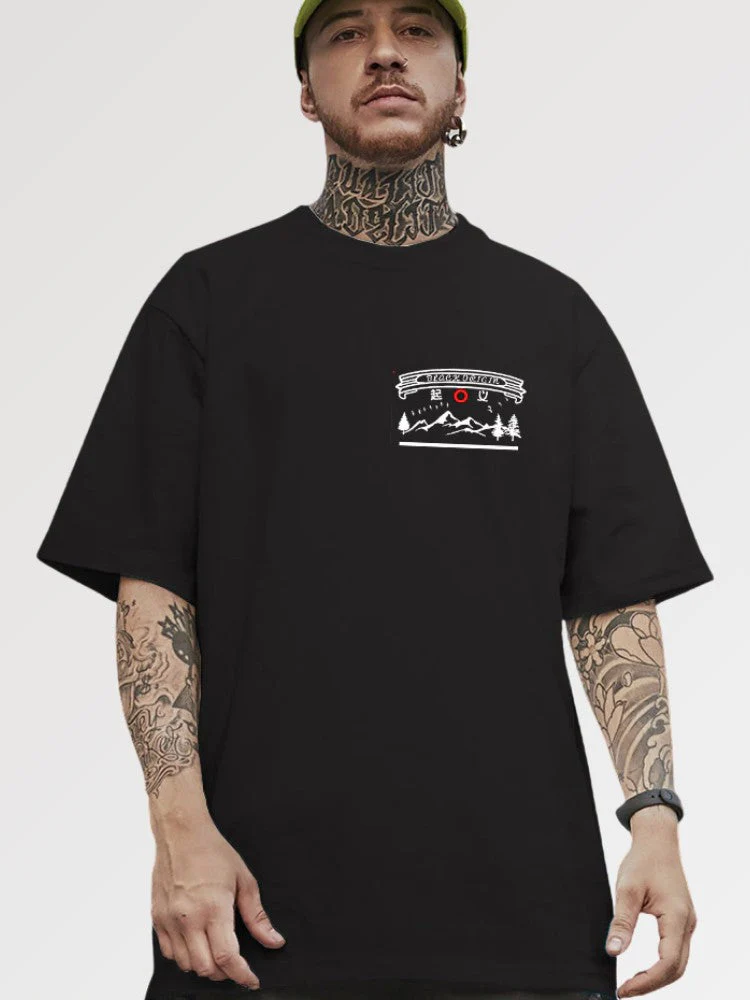 Oversized Shirt Japanese Kanji 'Taiyo' - Image 3