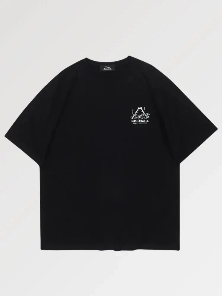 Oversized Shirt Japanese Script 'Yama' - Image 3