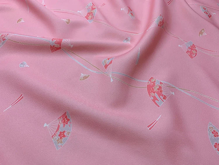 Pink Traditional Kimono for Women 'Tateshina' - Image 6