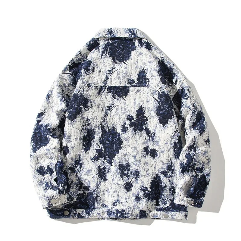 Printed Pattern Denim Jacket 'Ito' - Image 2