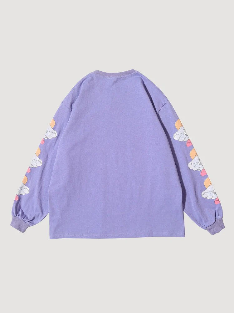 Purple Long Sleeve Anime Shirt 'Logical' - Image 2