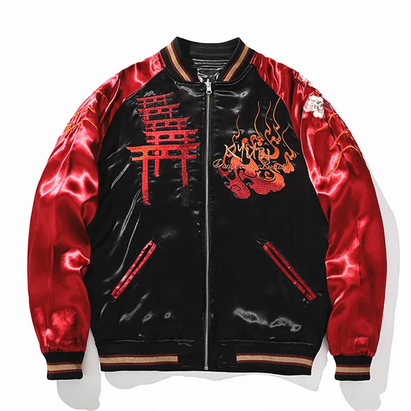 Red and Black Sukajan Jacket - Image 2