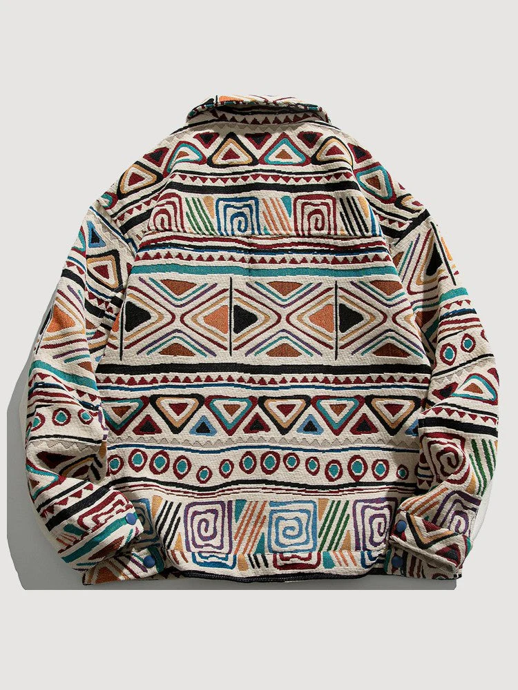 Retro Patchwork Jacket 'Patchiwaku' - Image 2