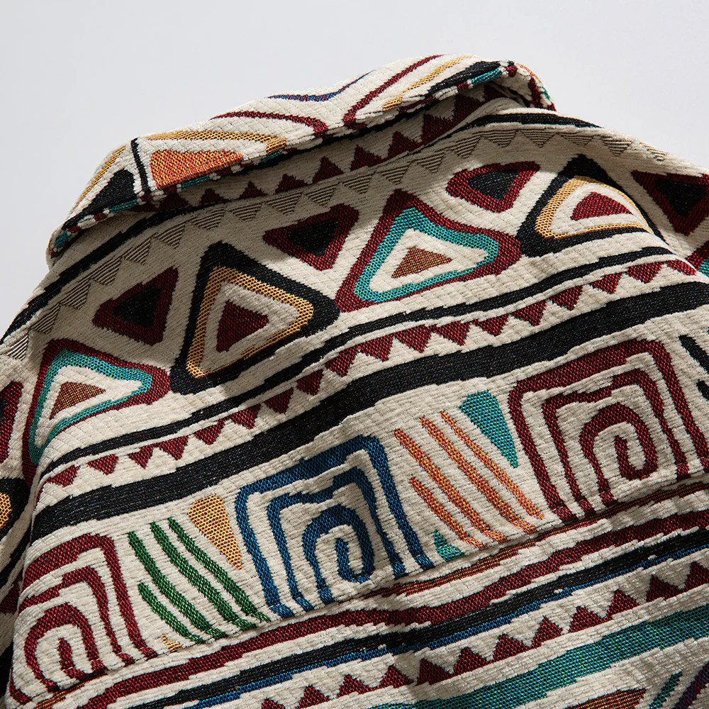 Retro Patchwork Jacket 'Patchiwaku' - Image 4