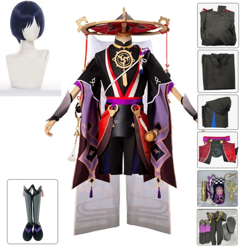 Scaramouche Black Cosplay Genshin Impact - Image 4