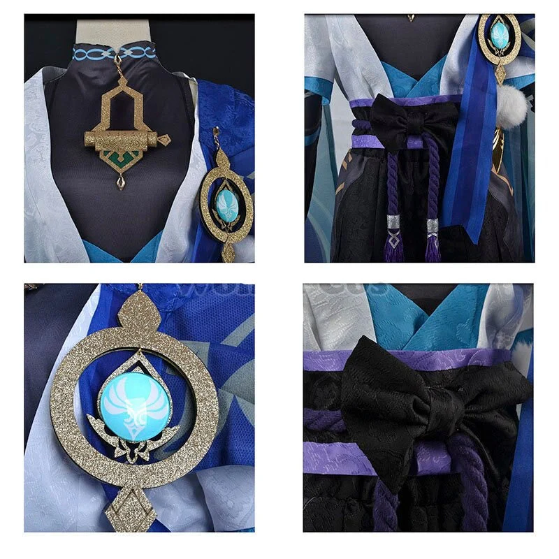 Scaramouche Blue Cosplay Genshin Impact - Image 3