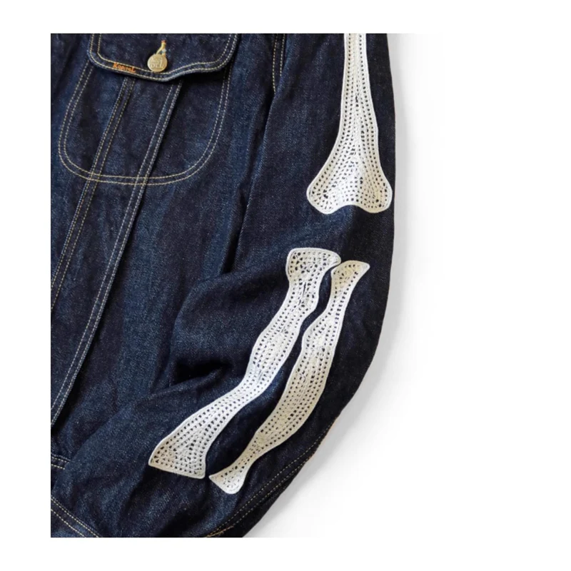 Skeleton Denim Jacket - Image 6