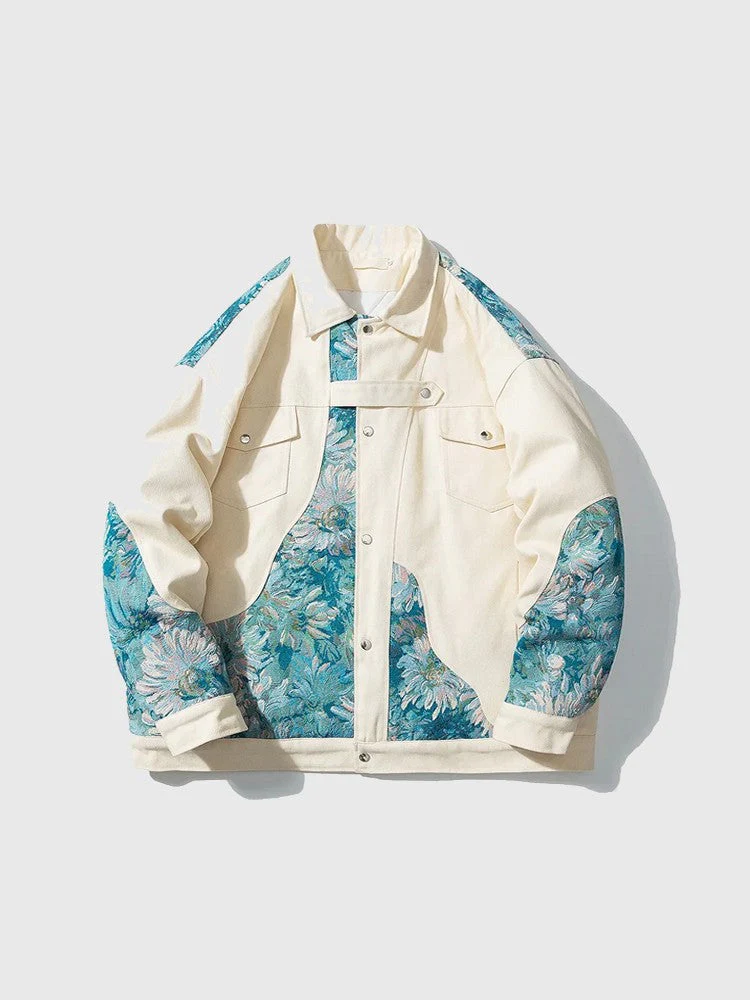 Streetwear Patchwork Jacket - Image 2