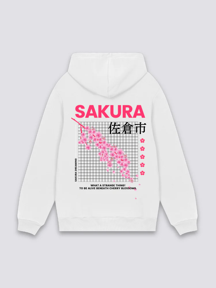 Streetwear Sakura Japanese Hoodie - Image 3