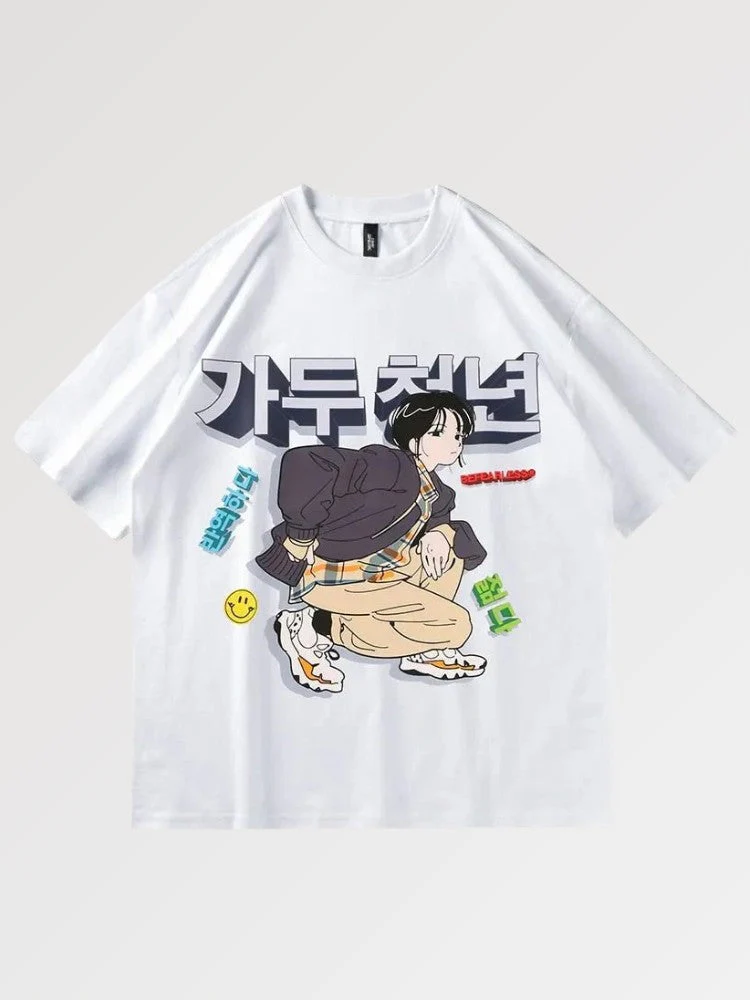 T-shirt Japanese Kanji 'Anime' - Image 2