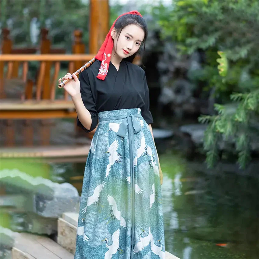Traditional Dress 'Japanese Cranes' - Image 2