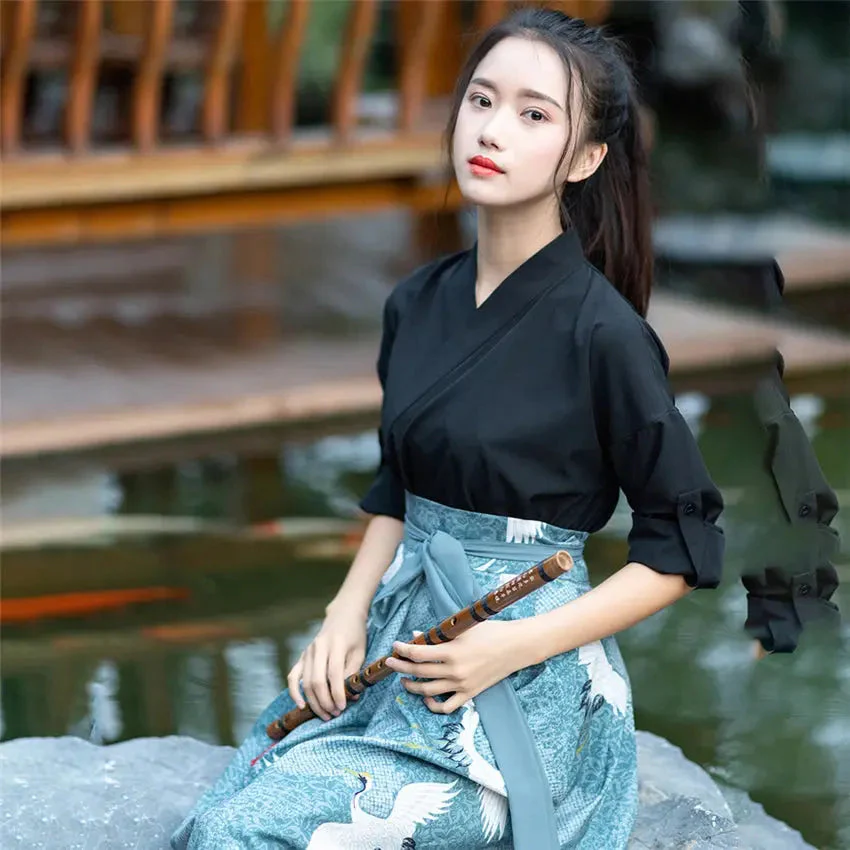 Traditional Dress 'Japanese Cranes' - Image 4