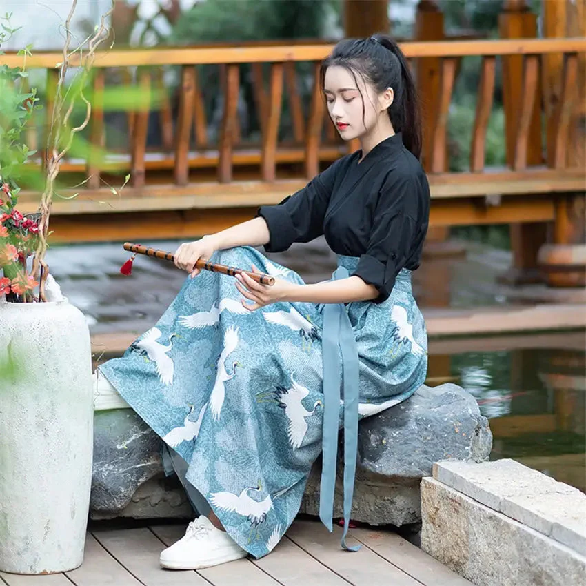 Traditional Dress 'Japanese Cranes' - Image 5