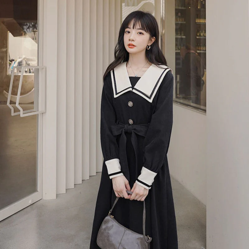 Traditional Japanese Black Dress 'Hangaku' - Image 3