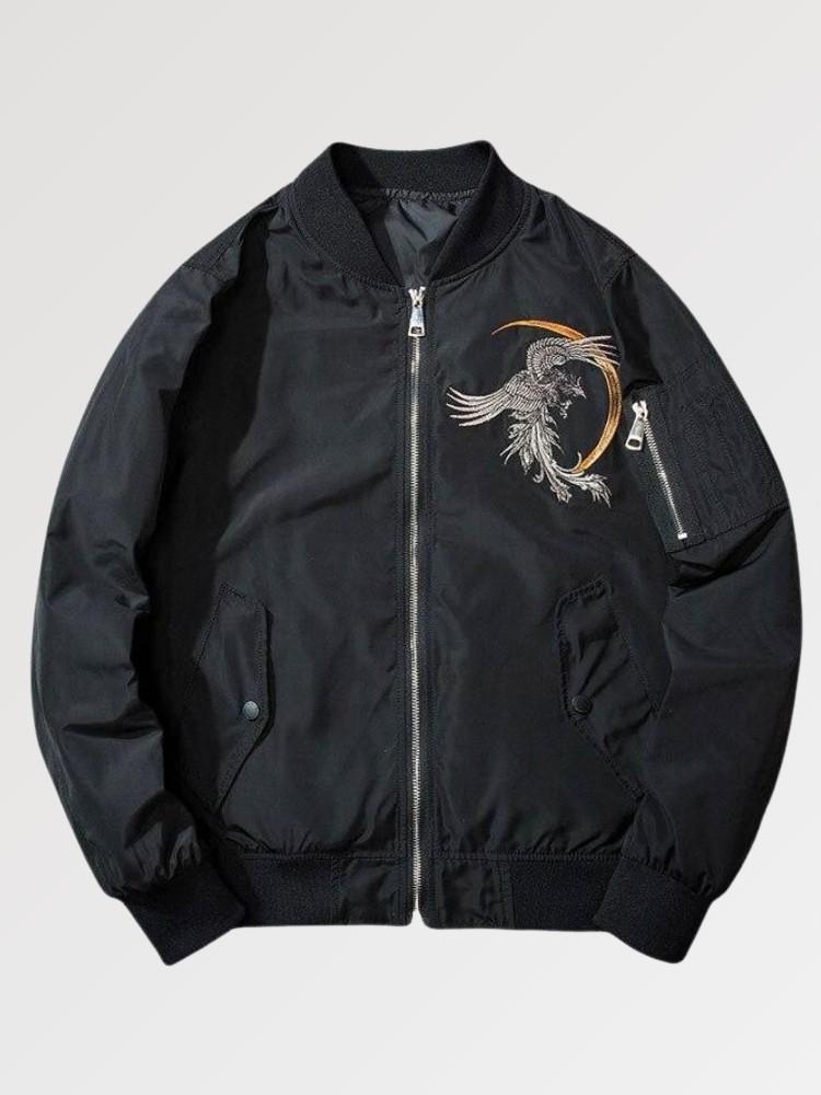 Traditional Japanese Embroidered Bomber 'Tottori' - Image 2