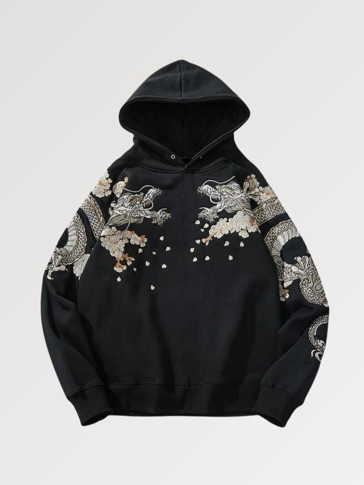 Traditional Japanese Embroidered Hoodie 'Tsukaimasu' - Image 2