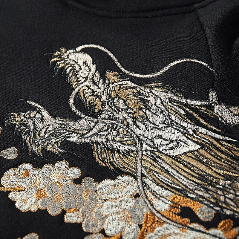 Traditional Japanese Embroidered Hoodie 'Tsukaimasu' - Image 4