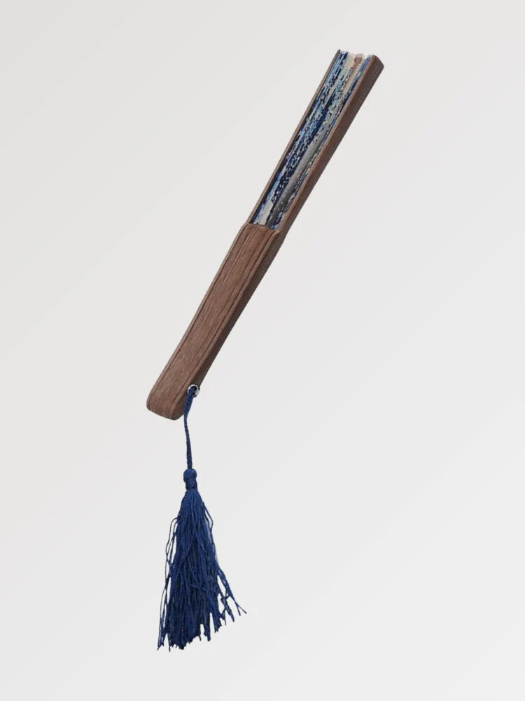 Traditional Japanese Fan 'Kanagawa Wave' - Image 2