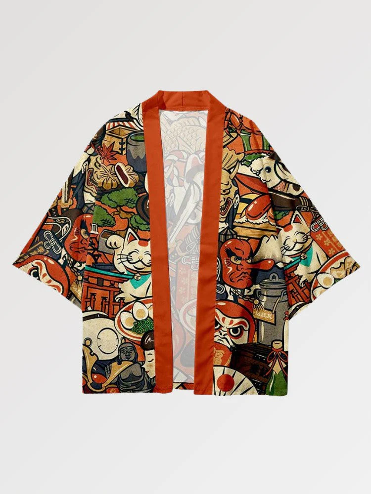 Traditional Japanese Haori 'Daruma' - Image 2