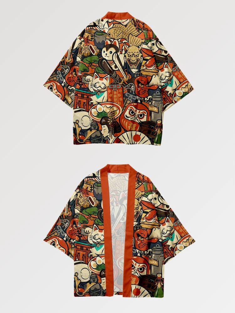 Traditional Japanese Haori 'Daruma' - Image 3