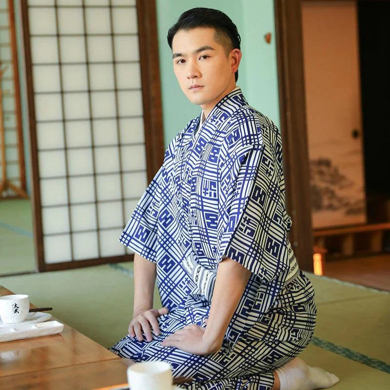 Traditional Japanese Mens Kimono 'Tate' - Image 2