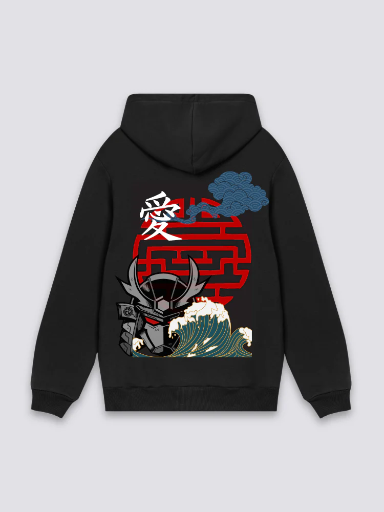 Traditional Japanese Pattern Sweatshirt - Image 4