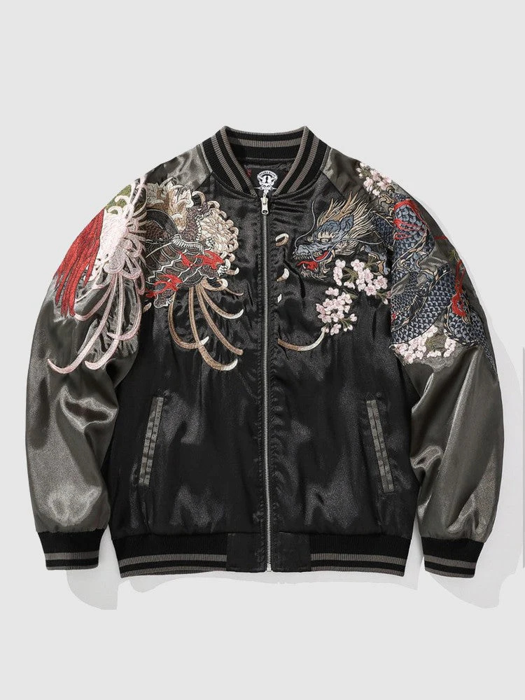 Traditional Japanese Sukajan Jacket 'Aka' - Image 3