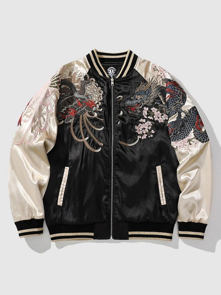 Traditional Japanese Sukajan Jacket 'Aka' - Image 4