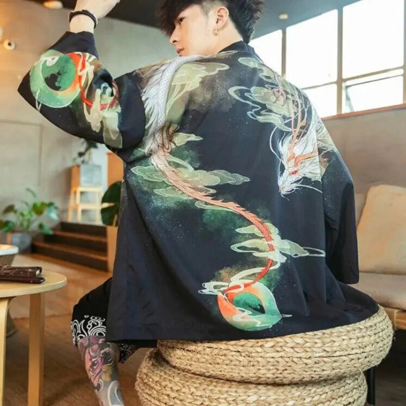 Traditional Mens Kimono Jacket 'Ateez' - Image 5