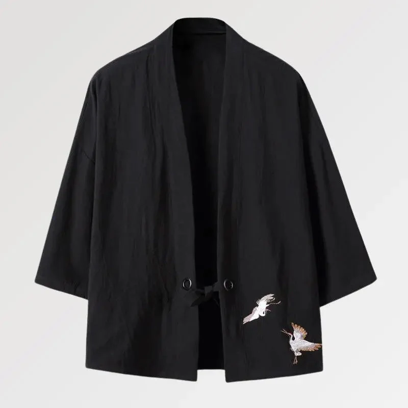 Traditional Mens Kimono Jacket 'Shirafu' - Image 3