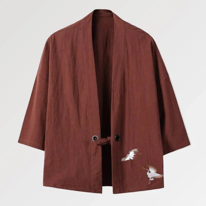 Traditional Mens Kimono Jacket 'Shirafu' - Image 4
