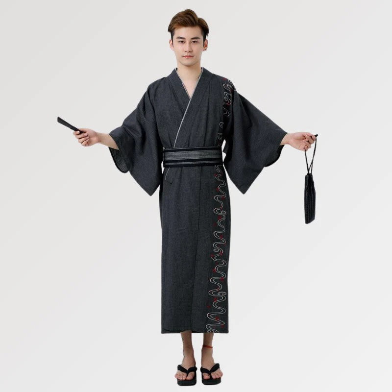 Traditional Mens Yukata 'Daisen' - Image 3