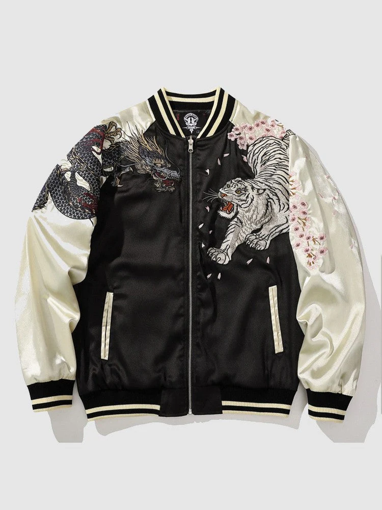 Traditional Sukajan Jacket Phoenix Pattern 'Tori' - Image 3