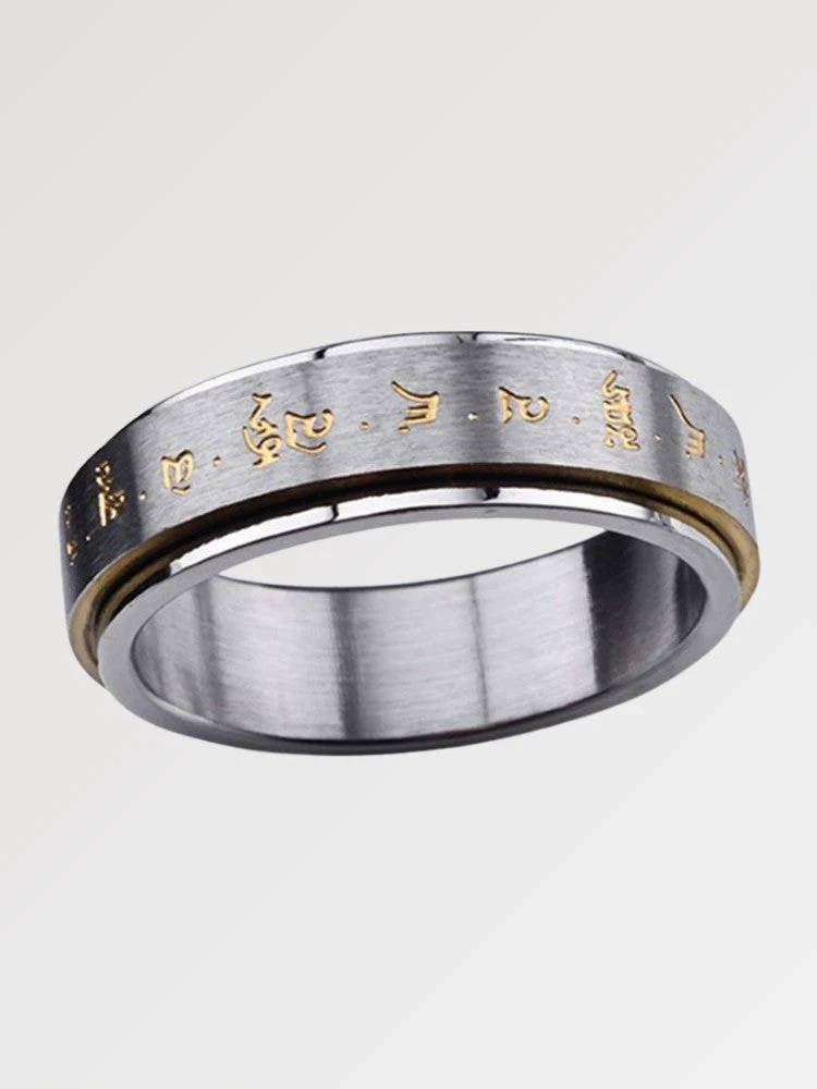 Traditional Tibetan Ring 'Mantra' - Image 2