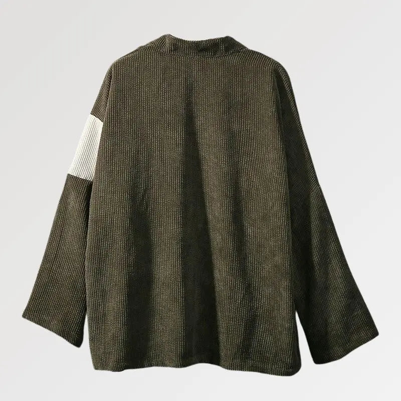 Velvet Kimono Jacket 'Gurinkaki' - Image 2