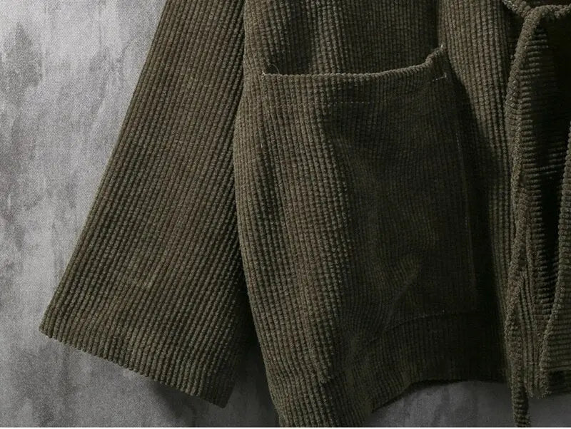 Velvet Kimono Jacket 'Gurinkaki' - Image 6