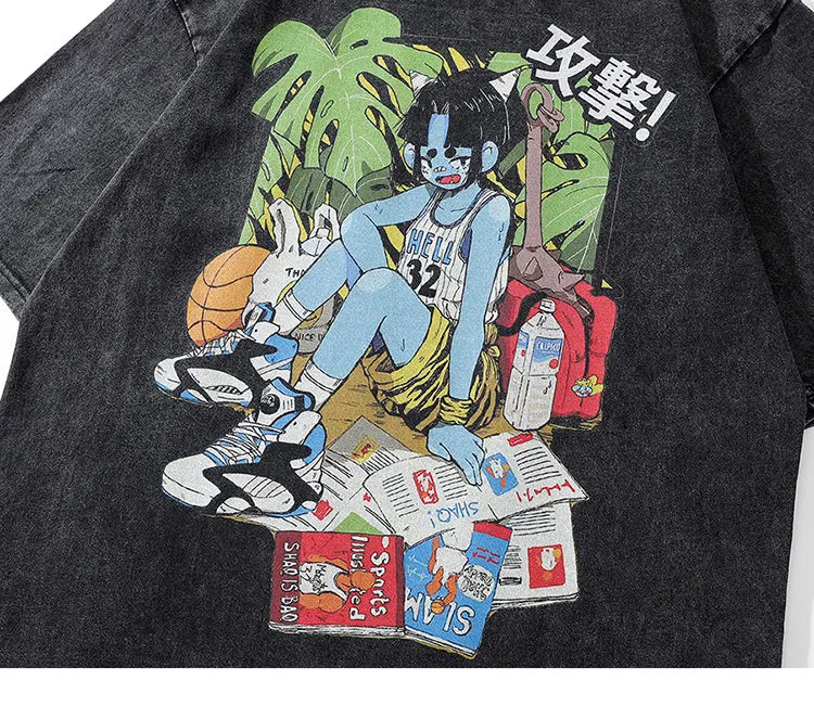 Vintage Oversize Japanese Shirt 'Dezain' - Image 3