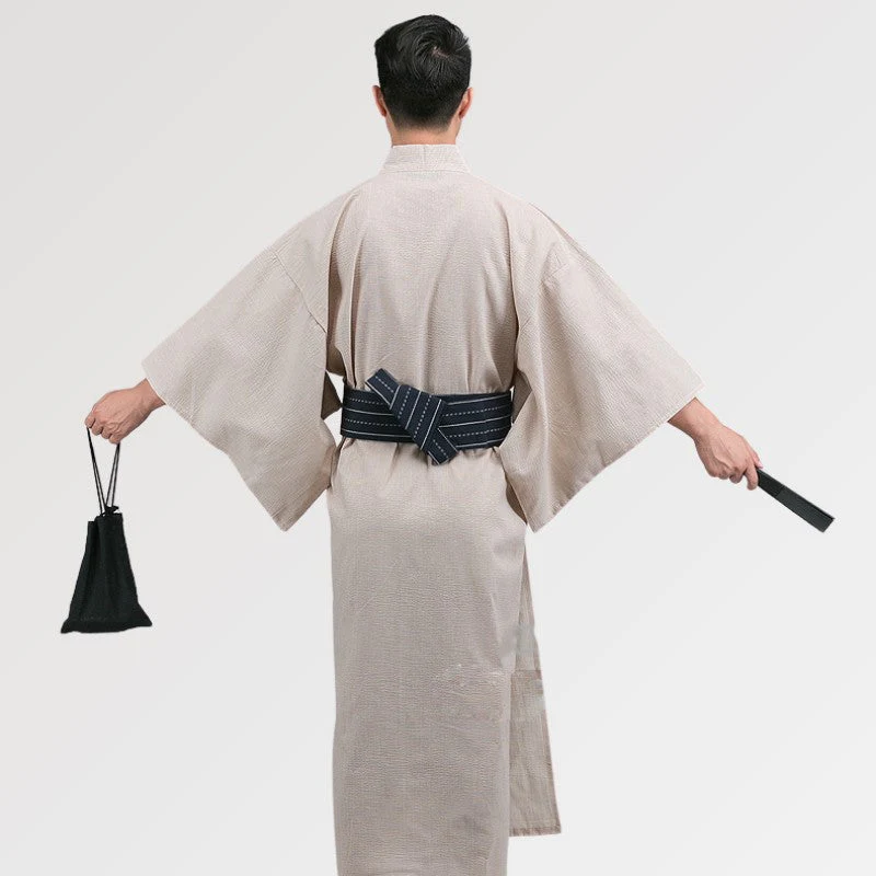 White Traditional Yukata 'Tsurugi' - Image 2