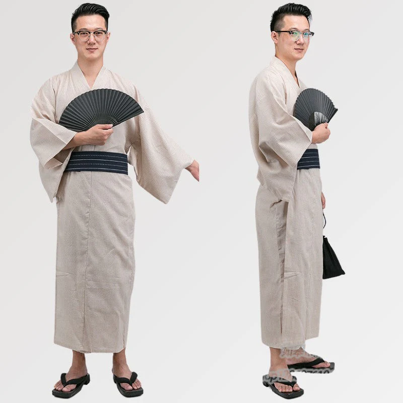 White Traditional Yukata 'Tsurugi' - Image 3